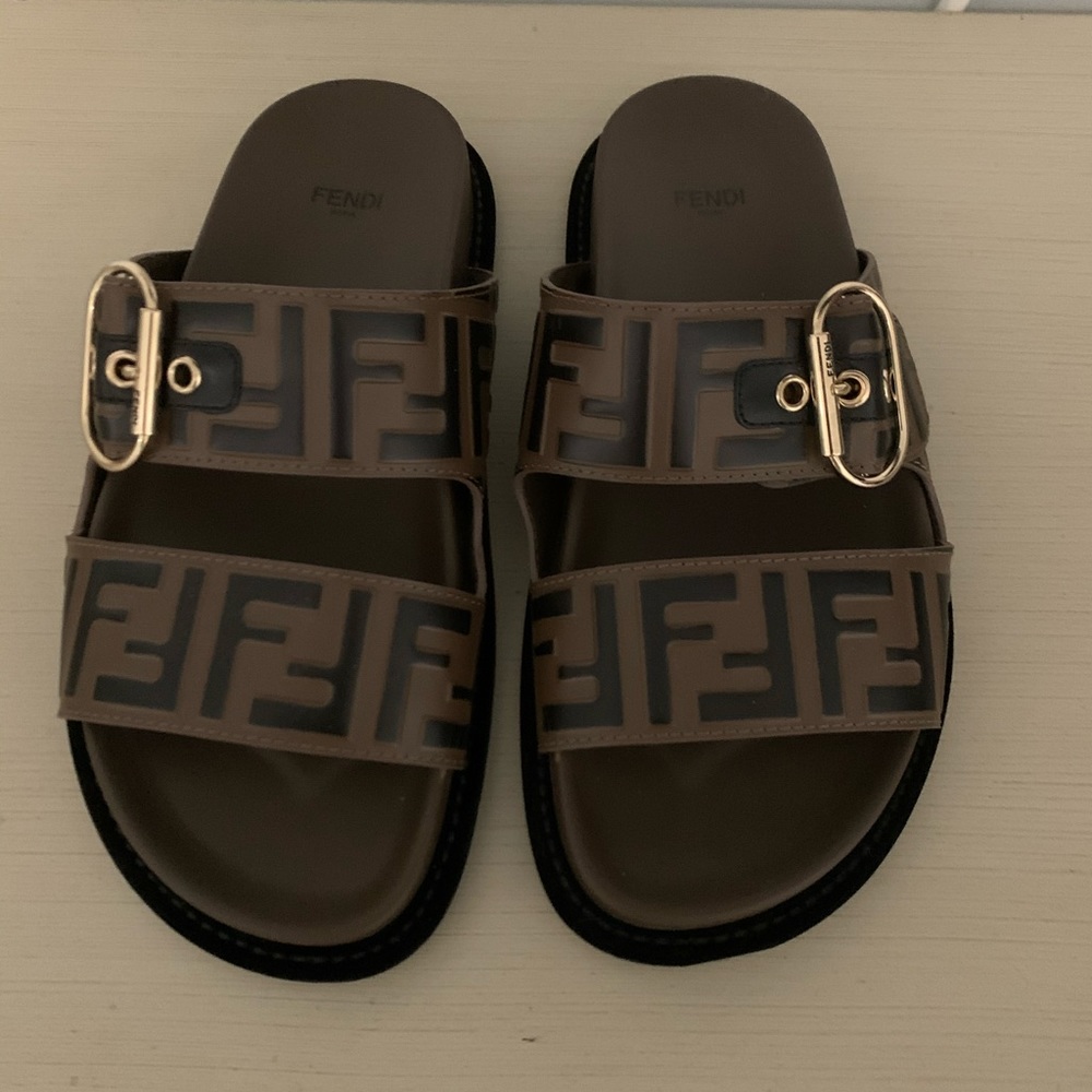 Fendi Logo Sandal- Current Season!
